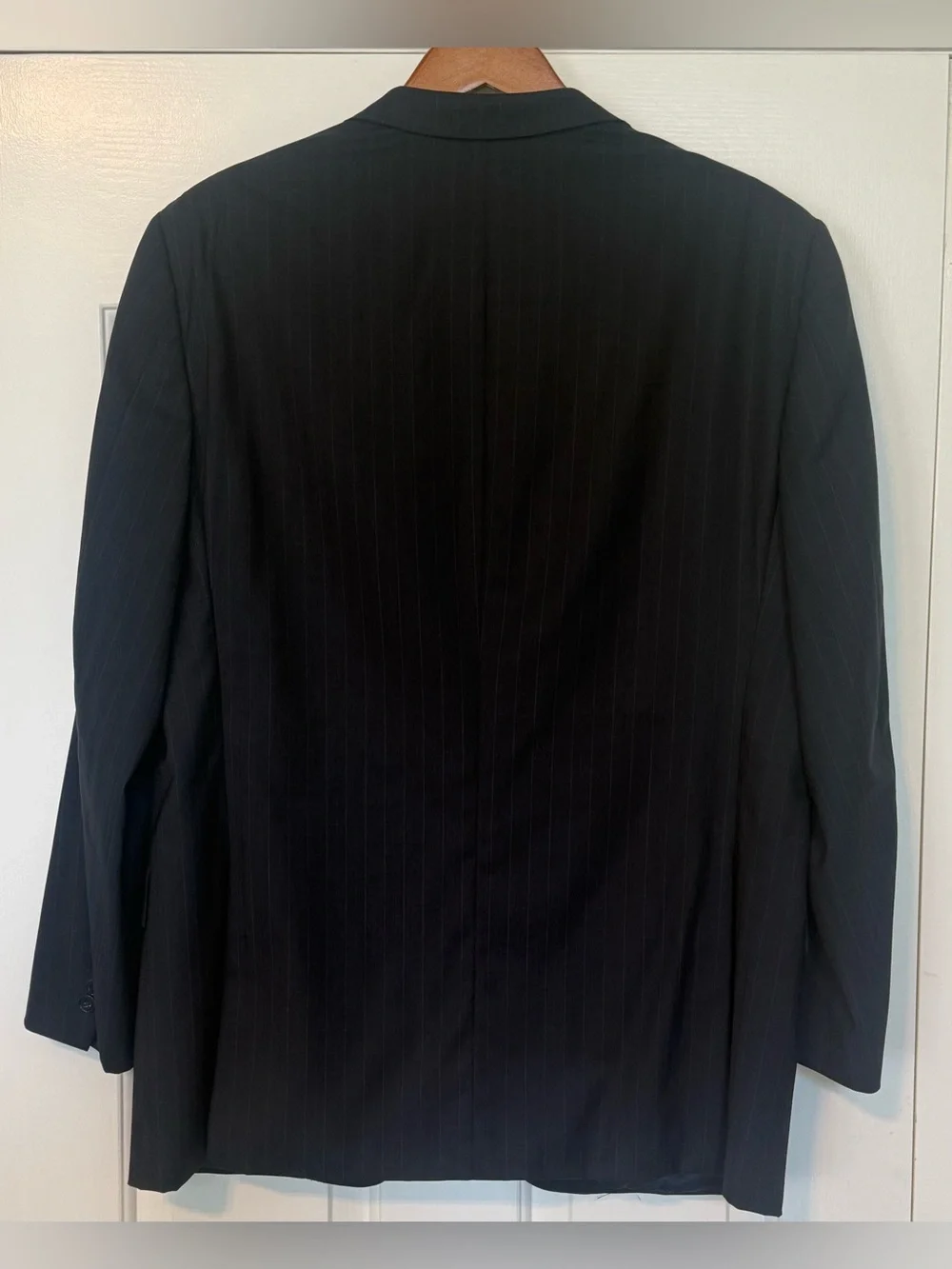 Ermenegildo Zegna for MR.SID 54R Navy Pinstripe Wool Suit Jacket Swiss 🇨🇭